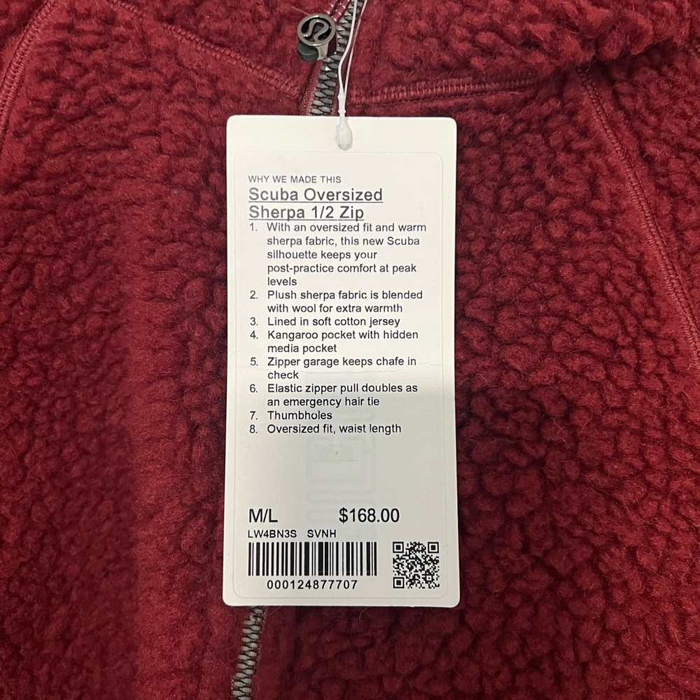 Lululemon Scuba Oversized Sherpa Half-Zip - Picture 2 of 4